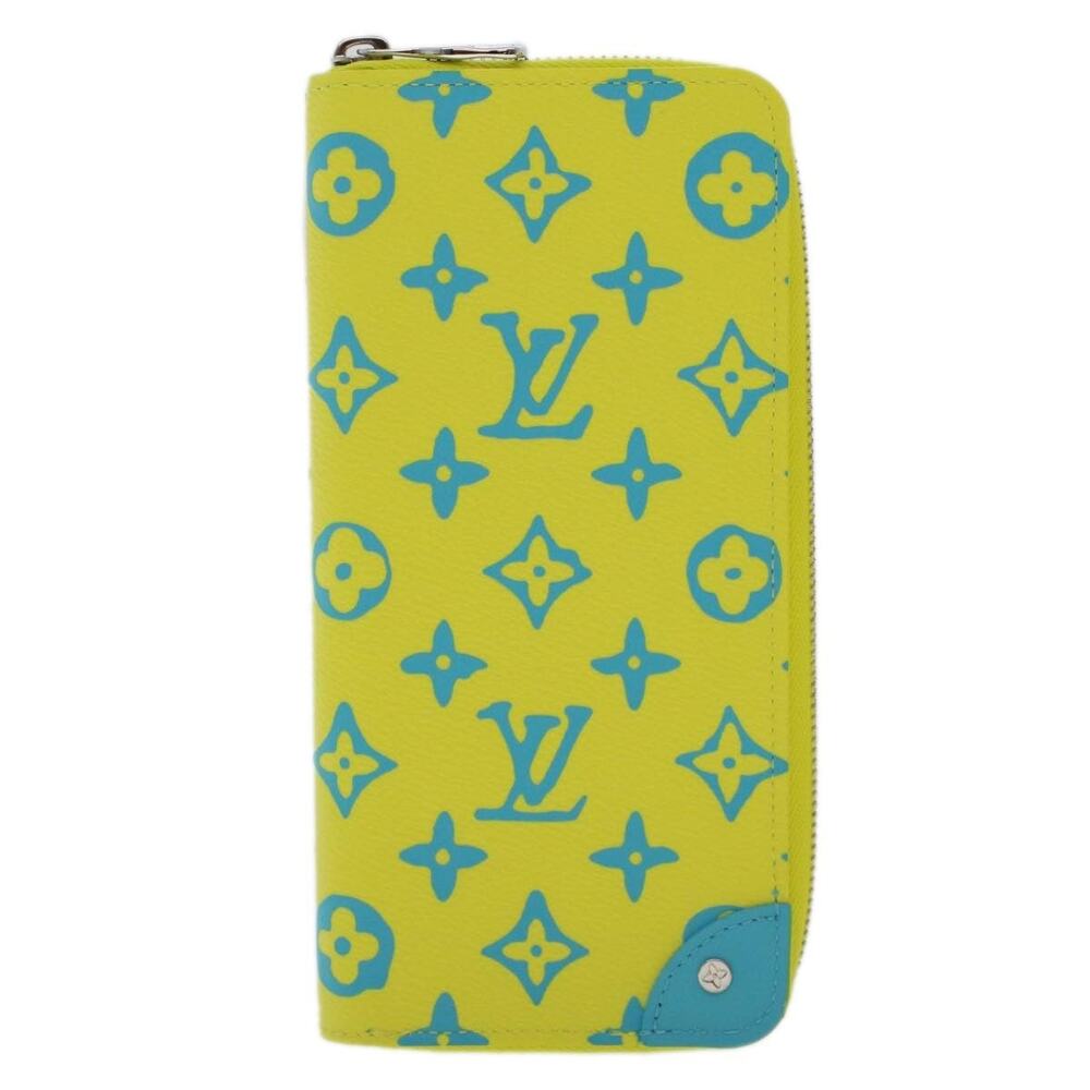 Louis Vuitton Monogram Playground Zippy Wallet Vertical Yellow
